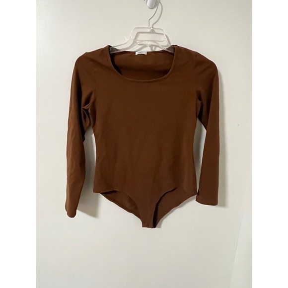 Tops - Women's snap crotch shirt size Large rust brown colored